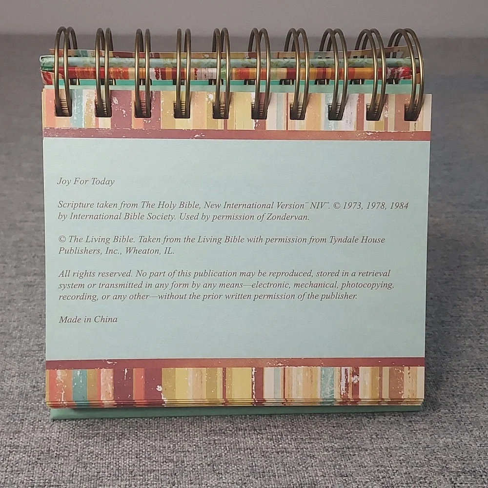 DaySpring Joy For Today 365 Day Perpetual Flip Inspirational Spiritual Calendar